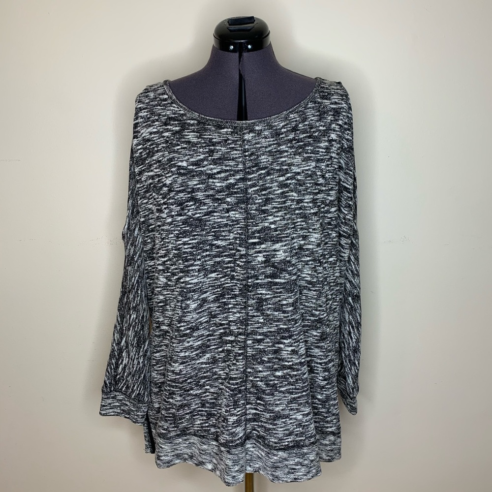 Oversized Cold-Shoulder Super Cozy Sweater